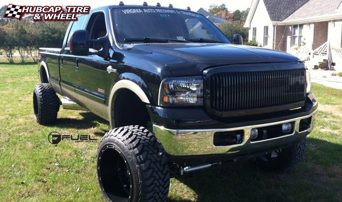 vehicle gallery/ford f 350 fuel hostage d531 0X0  Matte Black wheels and rims